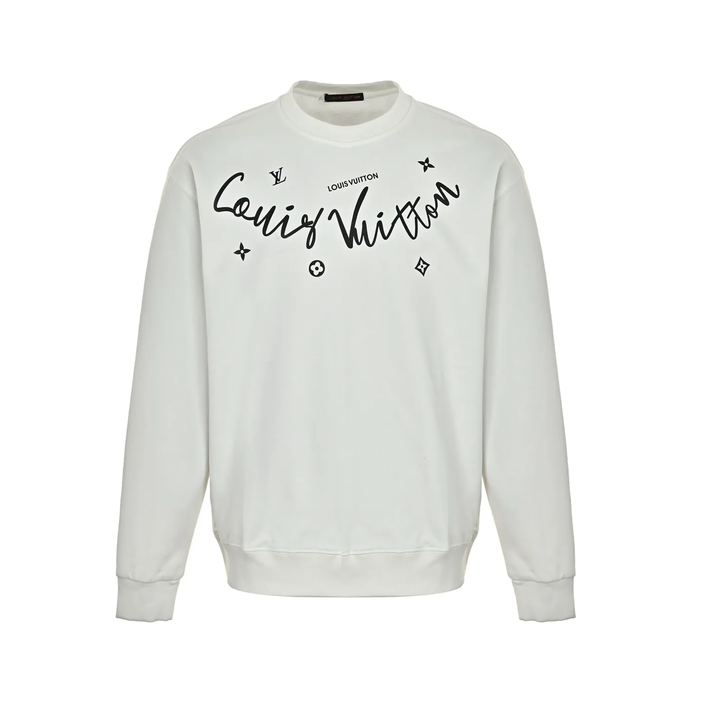 Louis Vuitton/Louis Vuitton 25Fw neckline signature crew neck sweatshirt